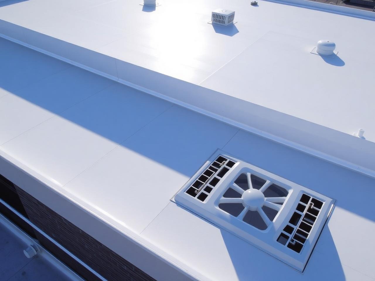 Commercial TPO flat roofing system